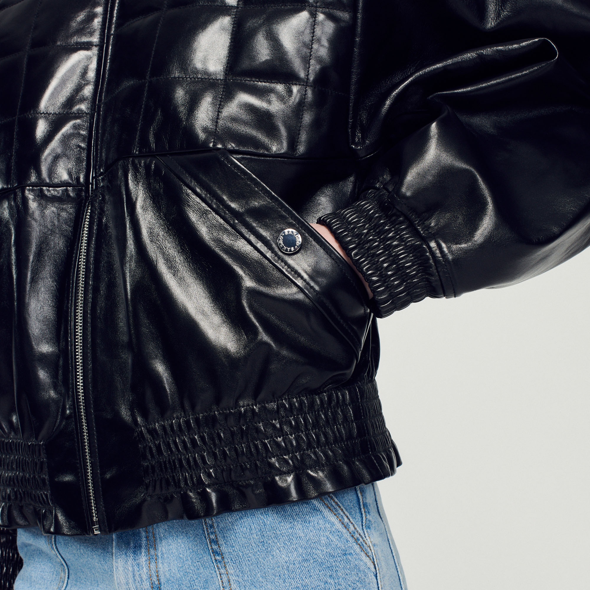 Smooth leather jacket - 4