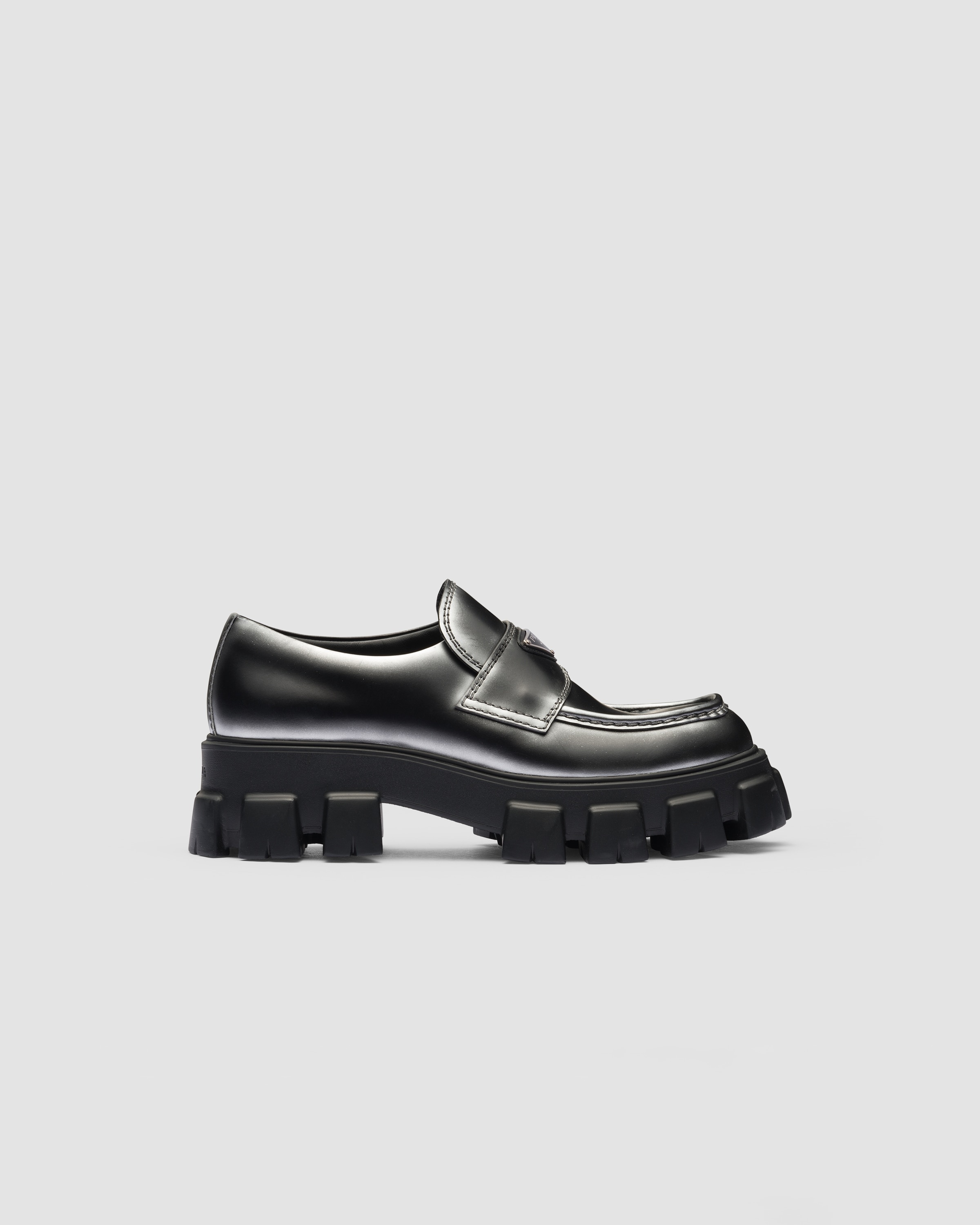 Monolith nuanced brushed leather loafers - 2