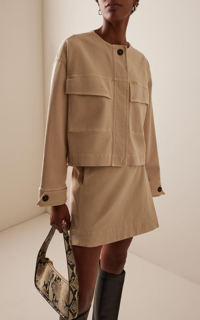 CLOSED Cropped Utility Jacket neutral outlook