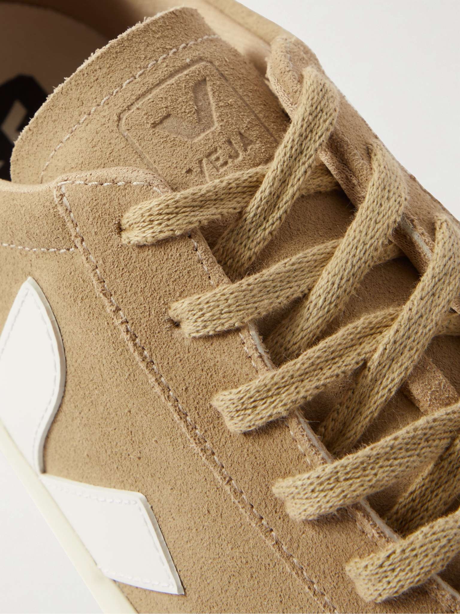 Campo Leather-Trimmed Suede Sneakers - 6