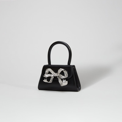 self-portrait The Bow Micro in Black with Diamanté outlook