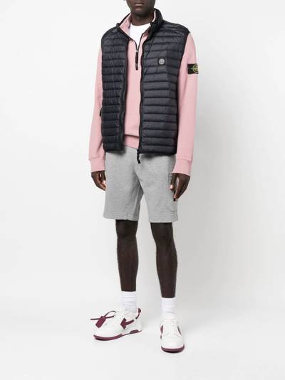 Stone Island Compass logo-patch padded gilet outlook