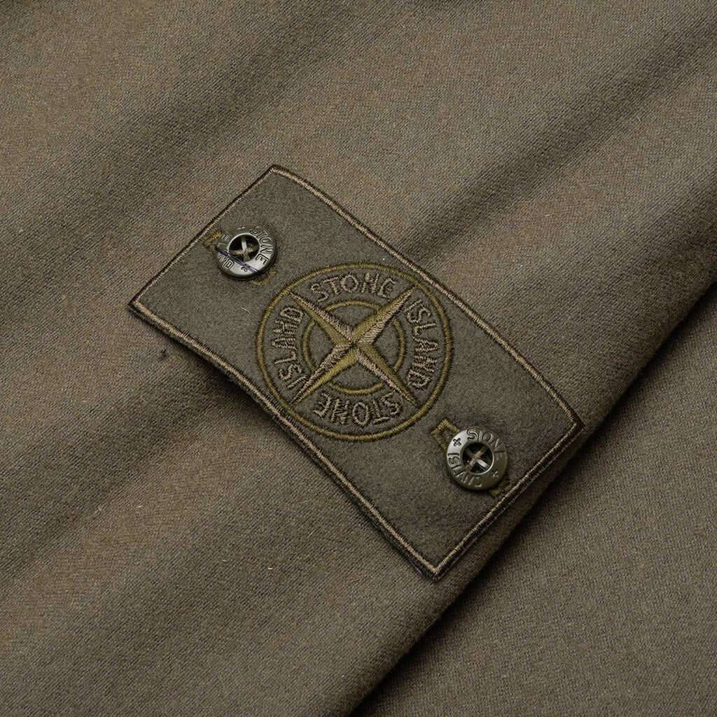 STONE ISLAND  REAL DOWN JACKET 442F1 - MILITARY GREEN - 6