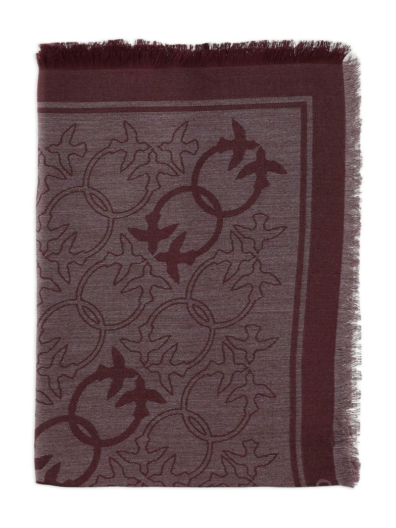 PINKO love-birds fringed scarf outlook