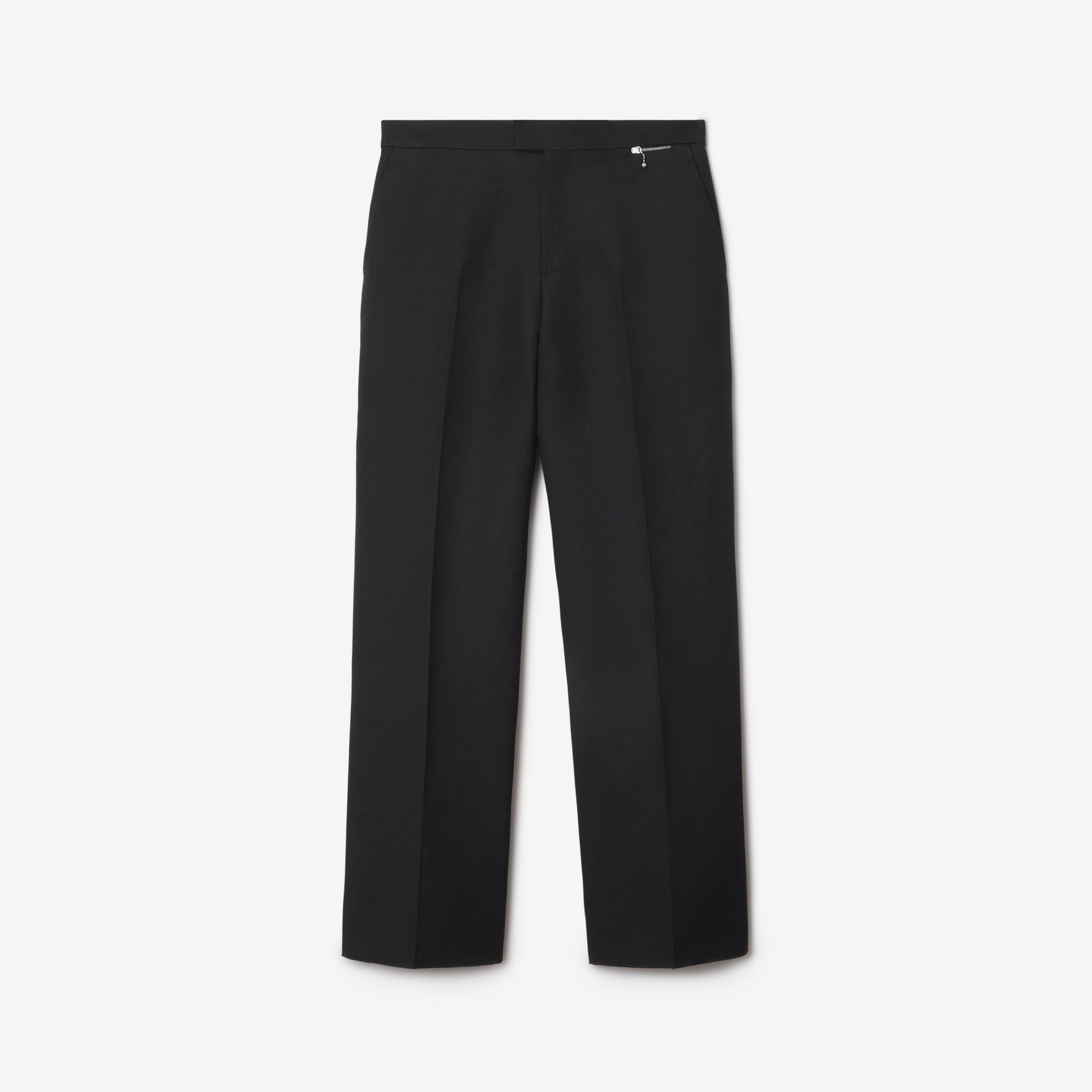 Wool Blend Tailored Trousers - 1