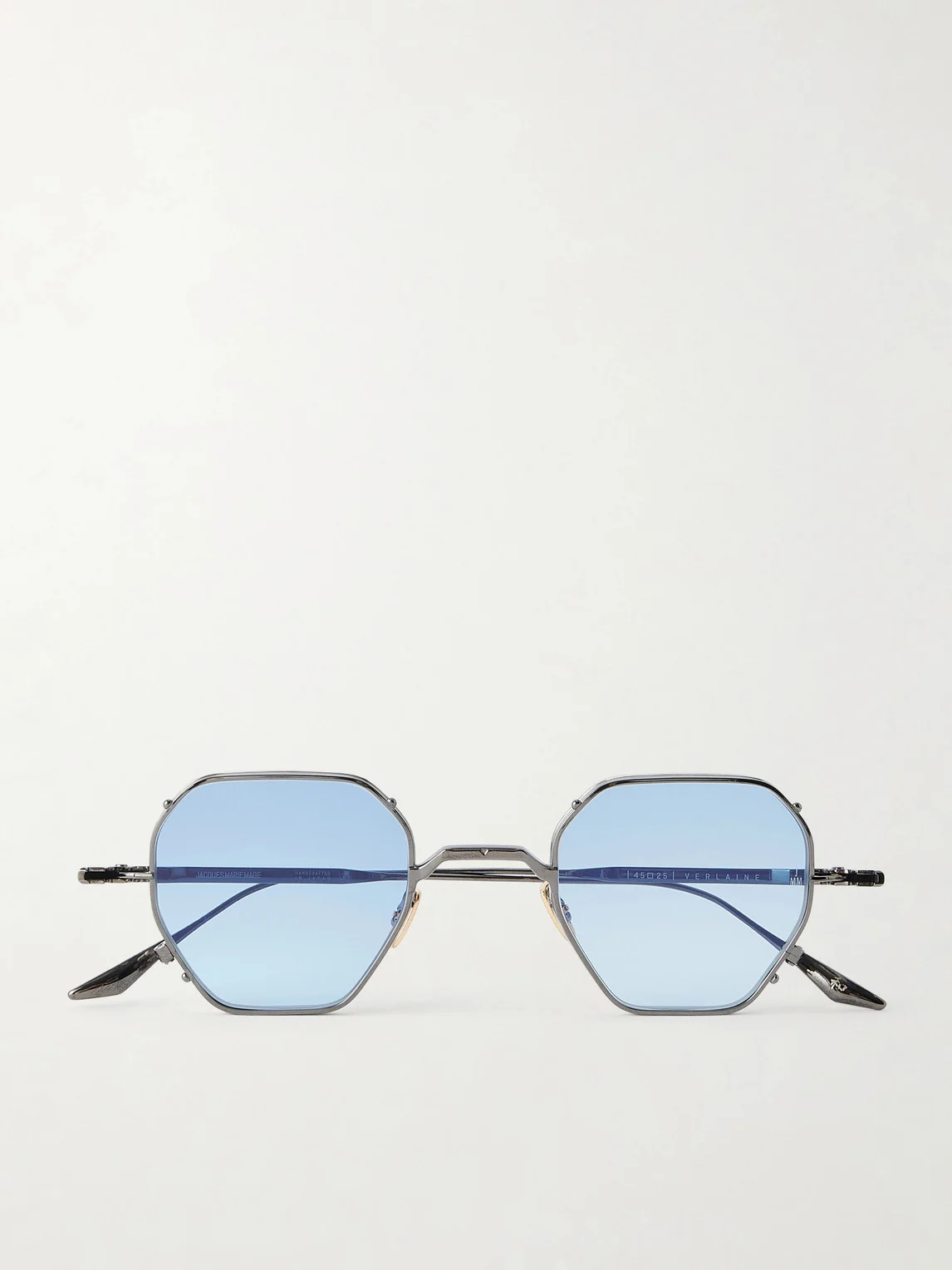 Verlaine Round-Frame Metal Sunglasses - 1