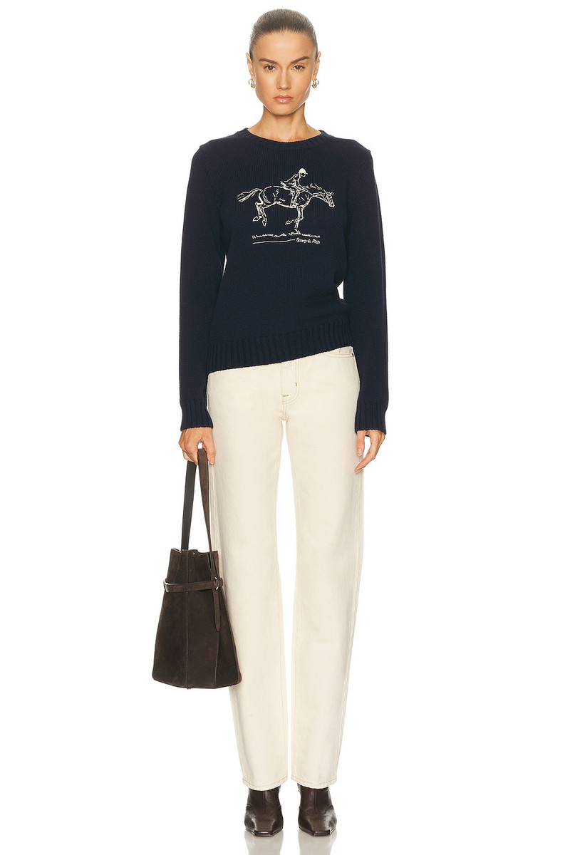 Sporty & Rich Horse Knitted Sweatshirt outlook