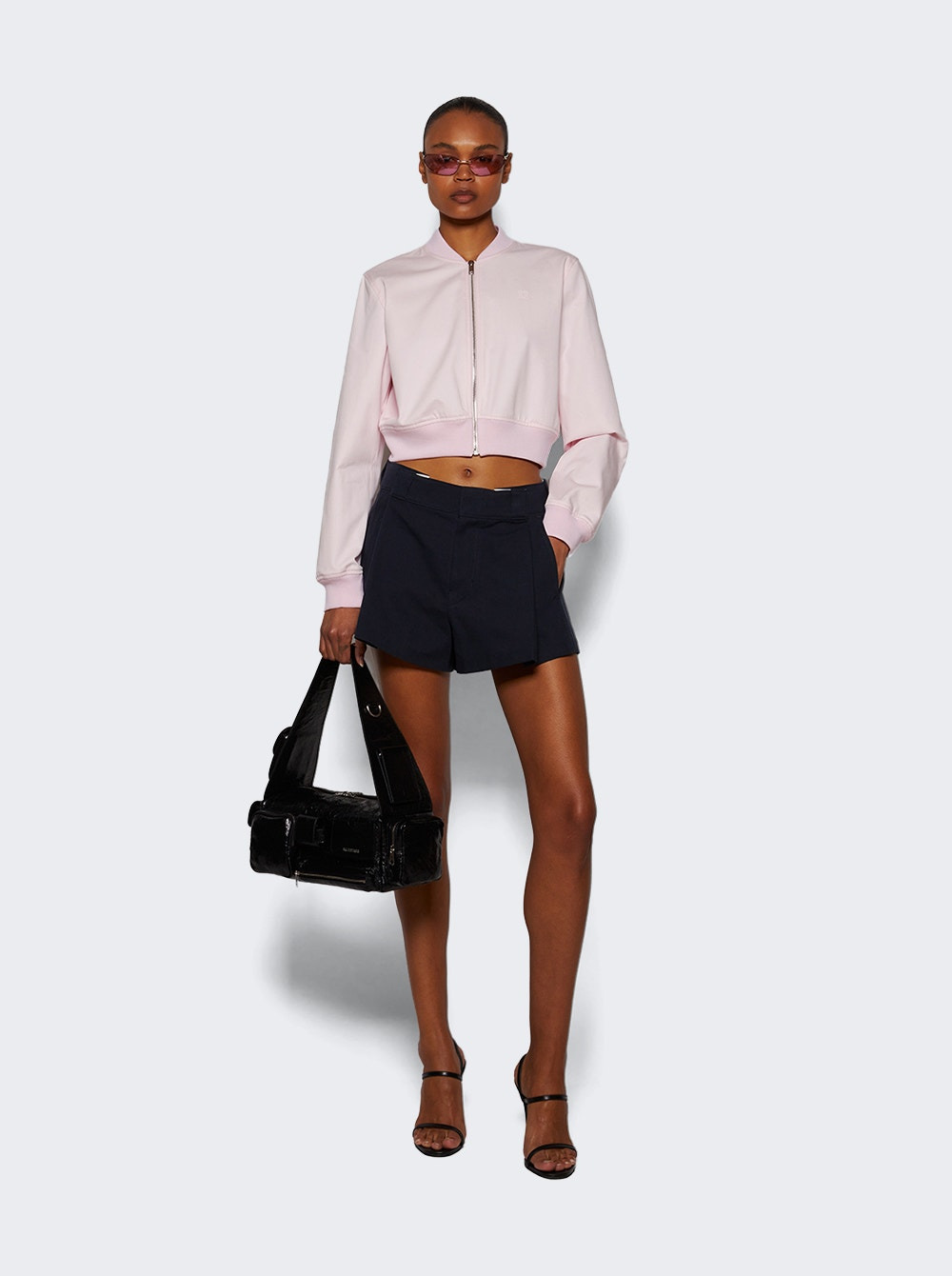 Bomber With Back Embroidery Baby Pink - 5