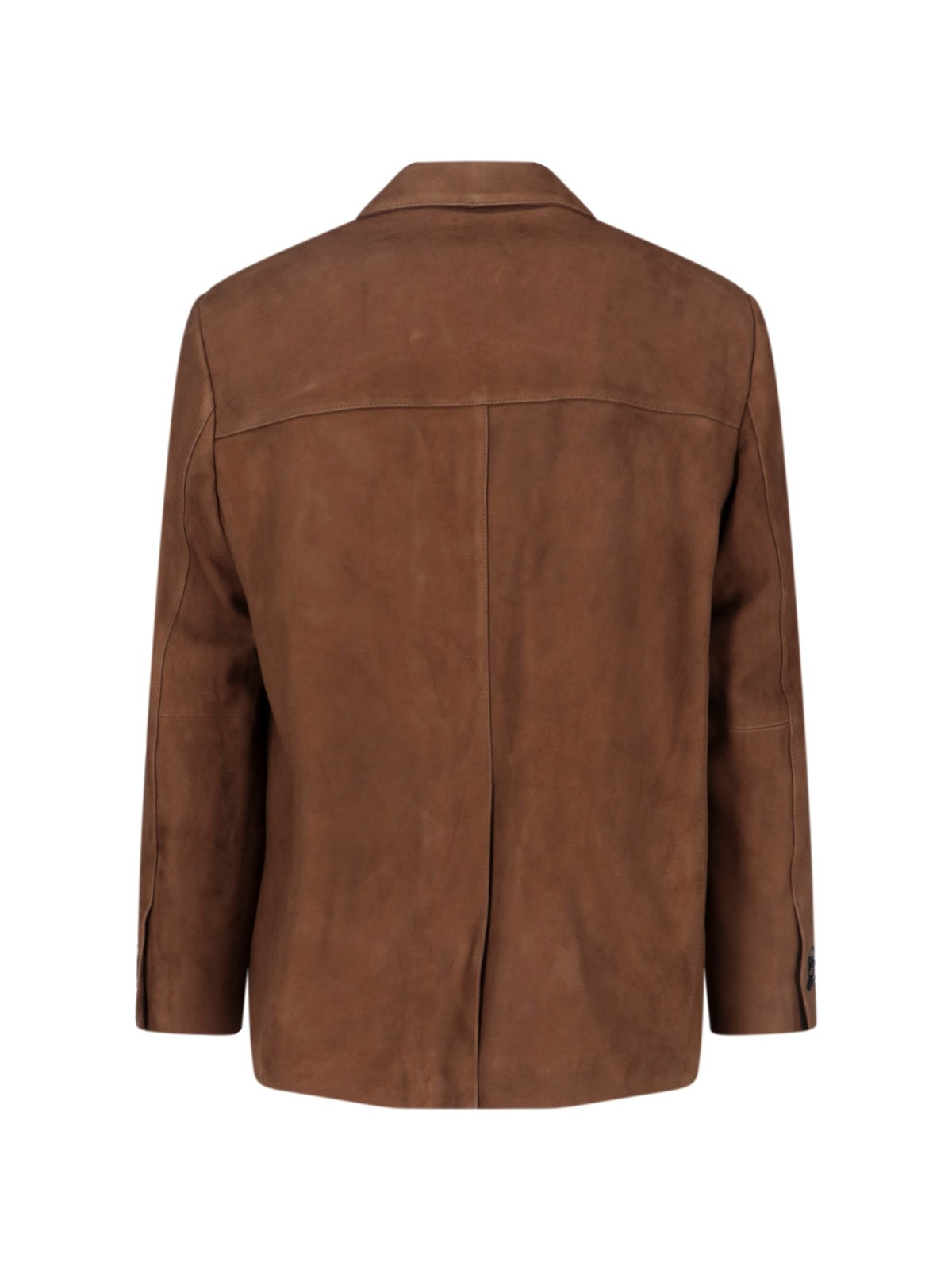 SINGLE-BREASTED SUEDE BLAZER - 2