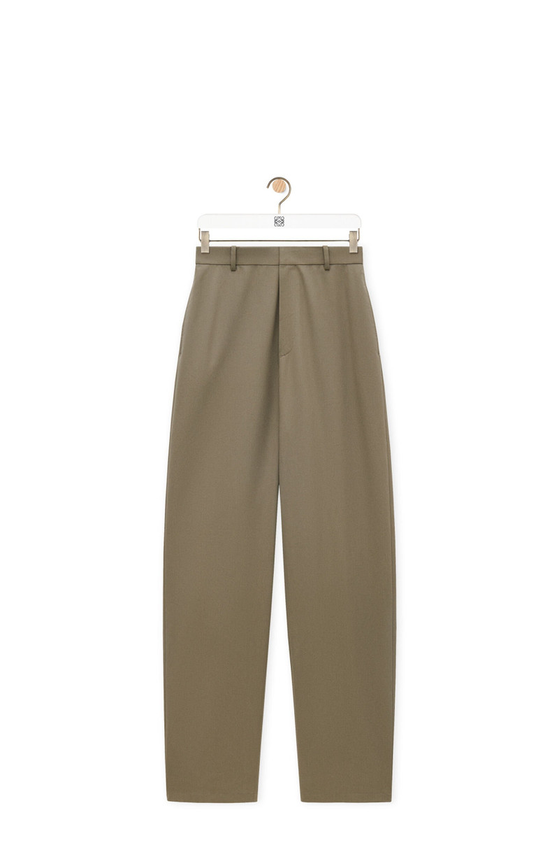 Trousers in cotton and silk 1