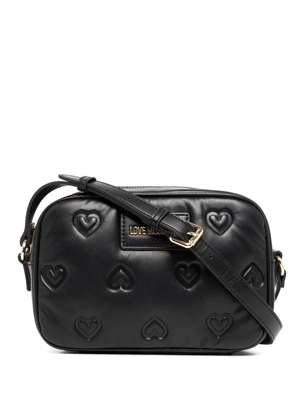 embossed-heart-print cross-body - 1