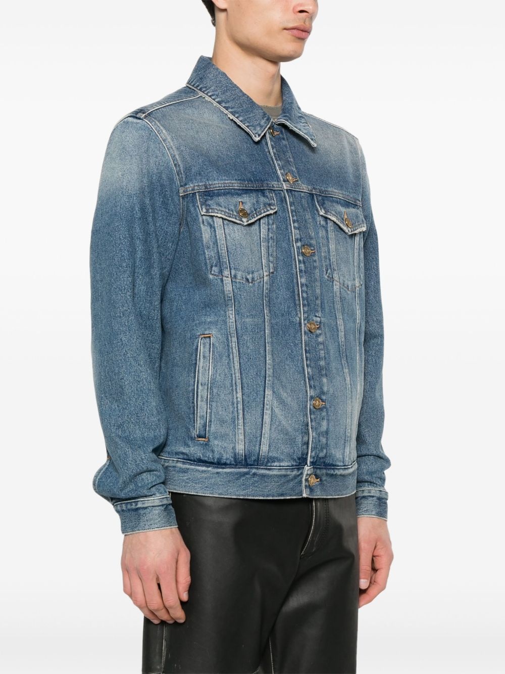 stonewashed denim jacket - 3