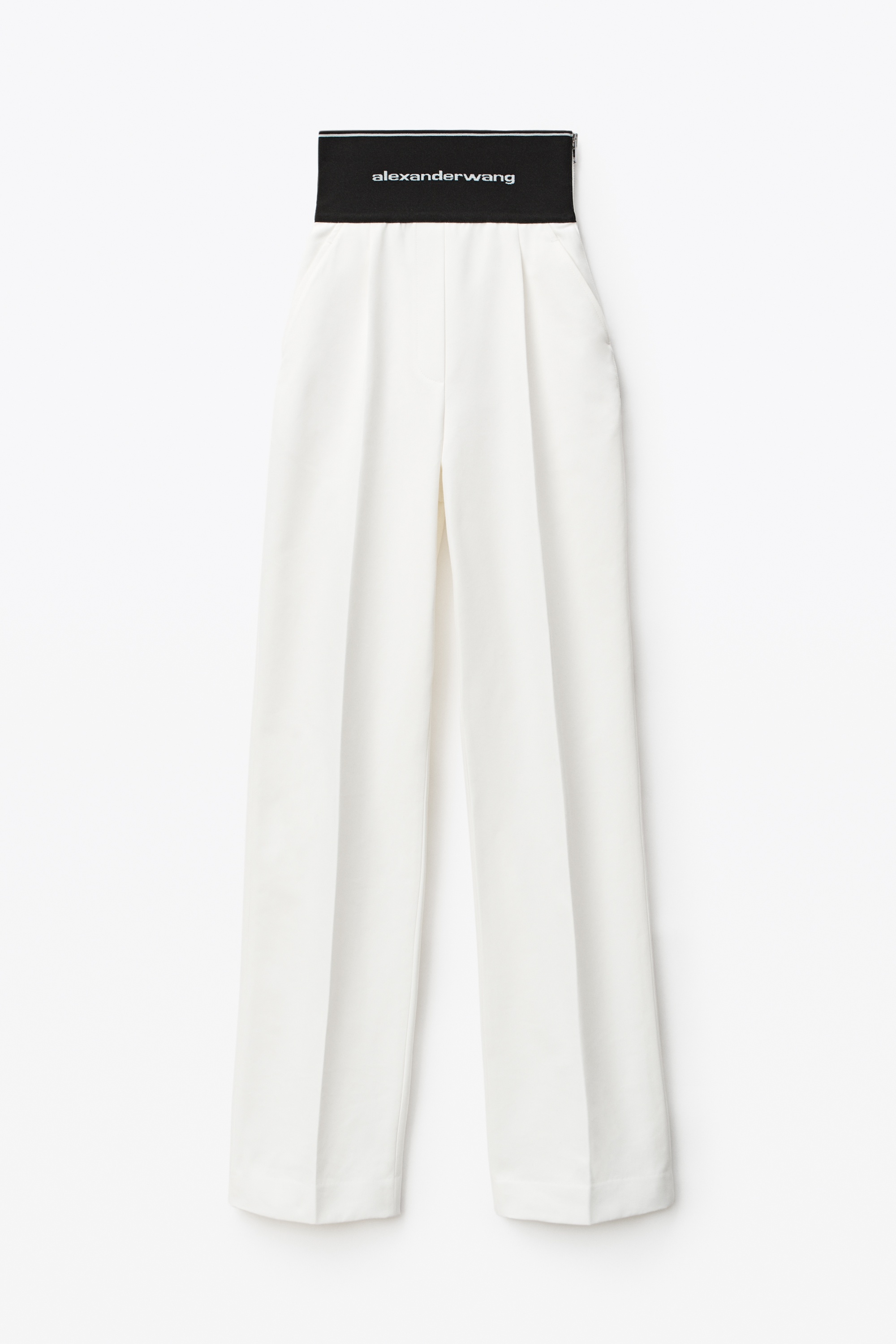 WIDE-LEG TROUSER IN COTTON TAILORING - 1