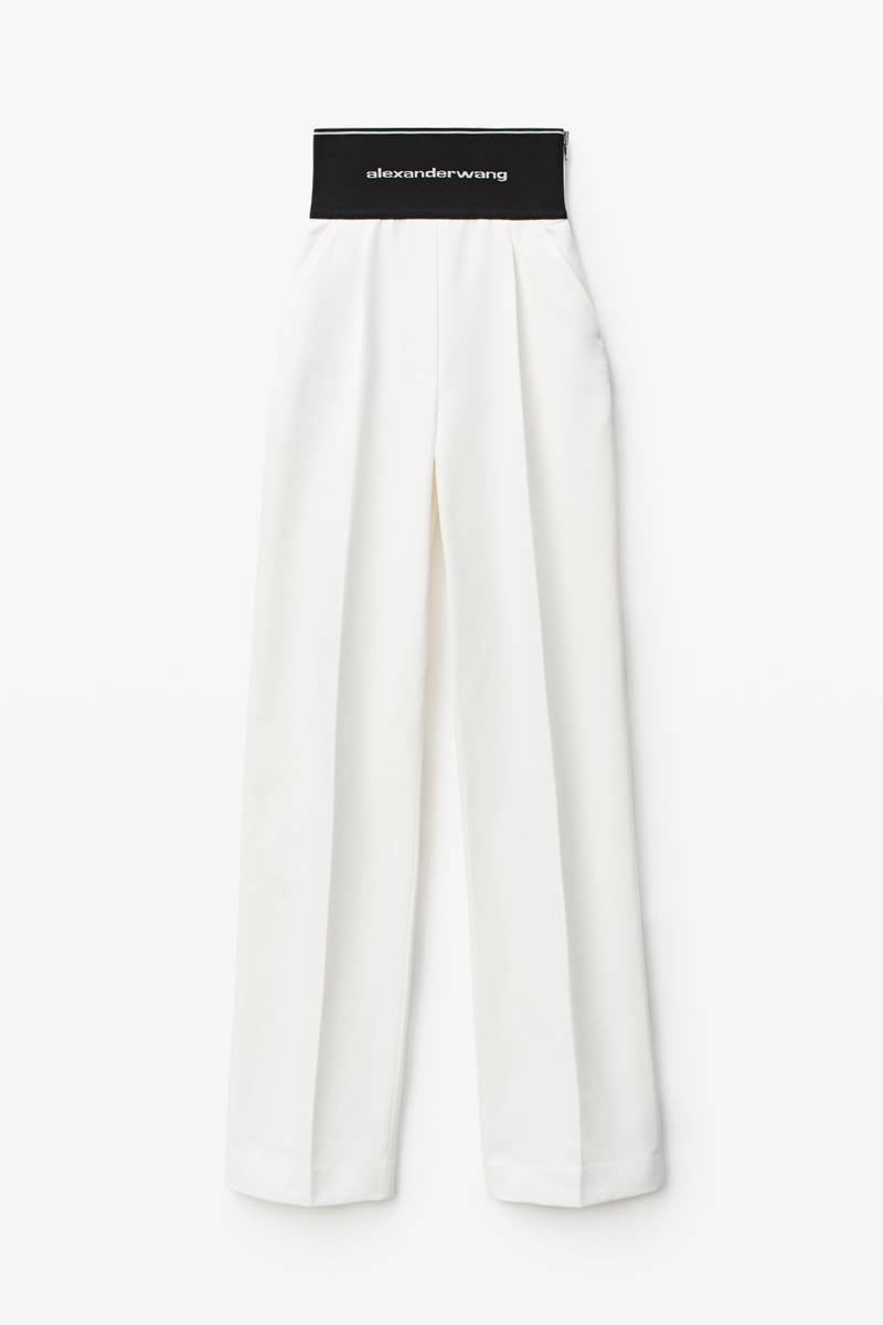 WIDE-LEG TROUSER IN COTTON TAILORING 1