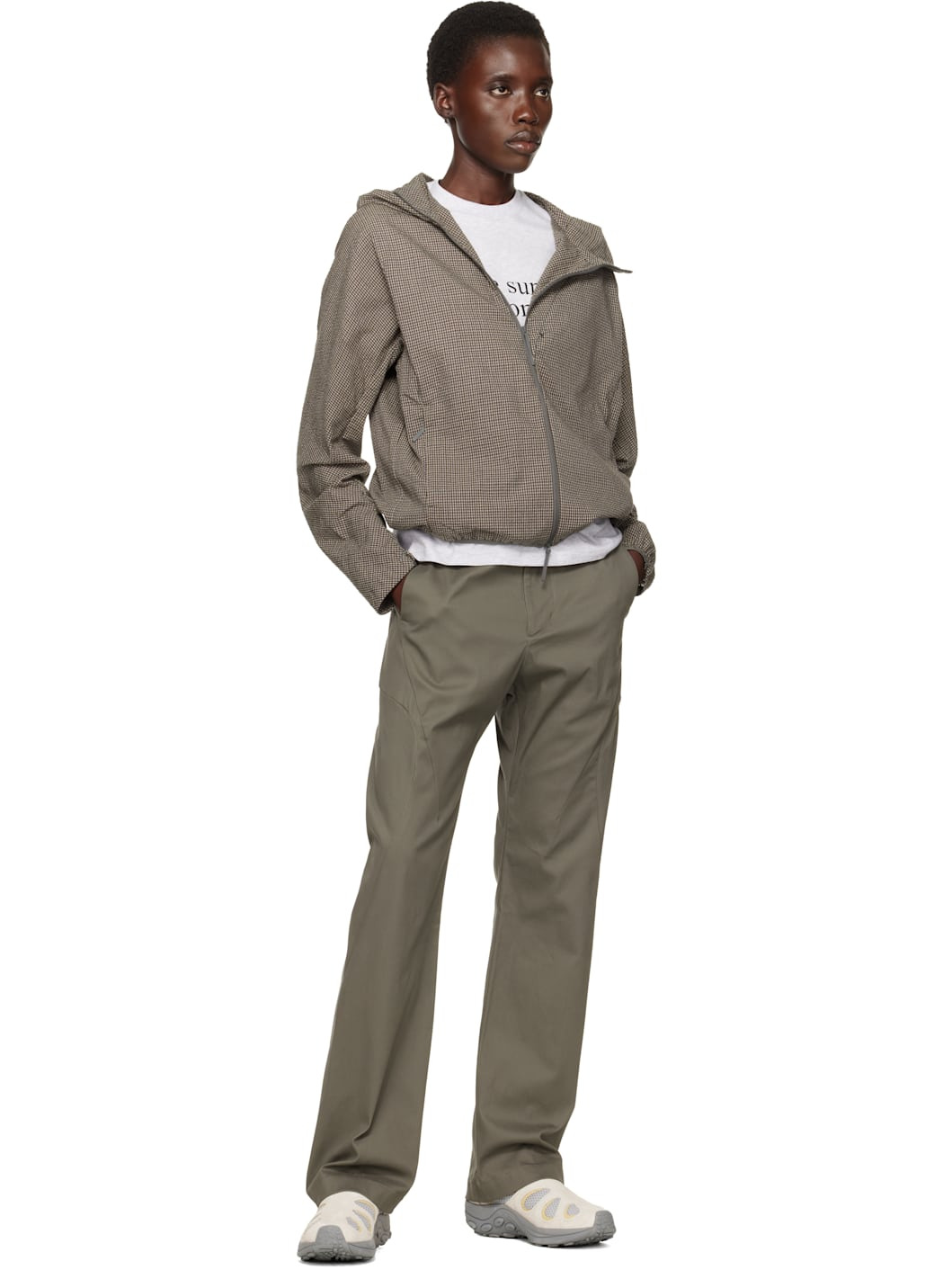 Beige & Gray Jungle Moc Evo Vent 1TRL Sneakers - 5