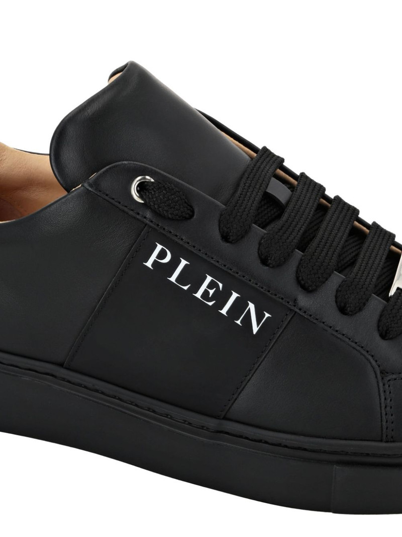 logo-print nappa leather sneakers 3