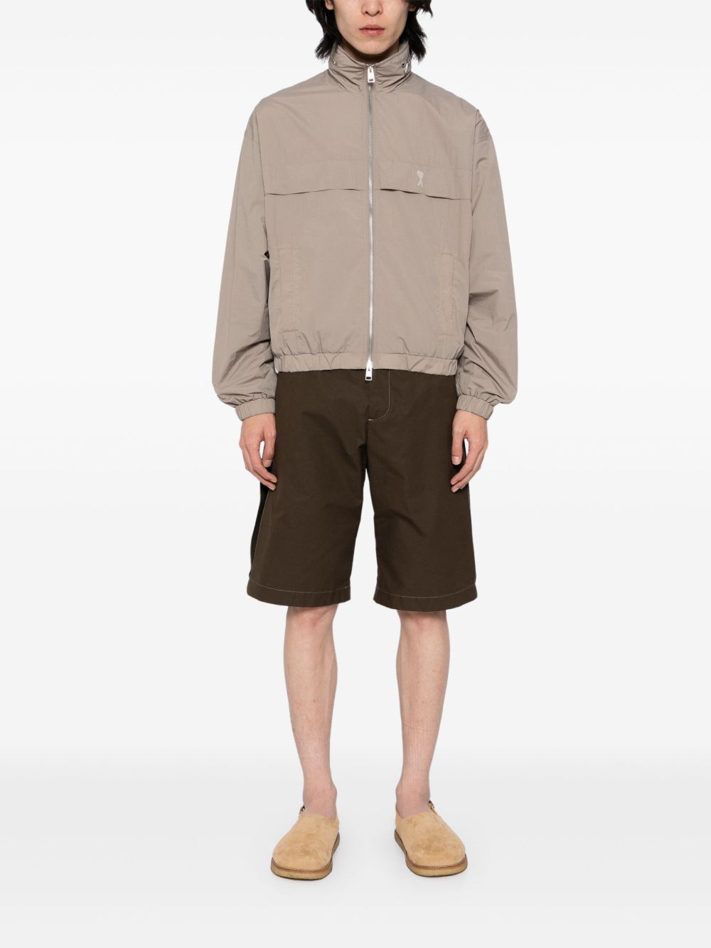 logo-print windbreaker - 2