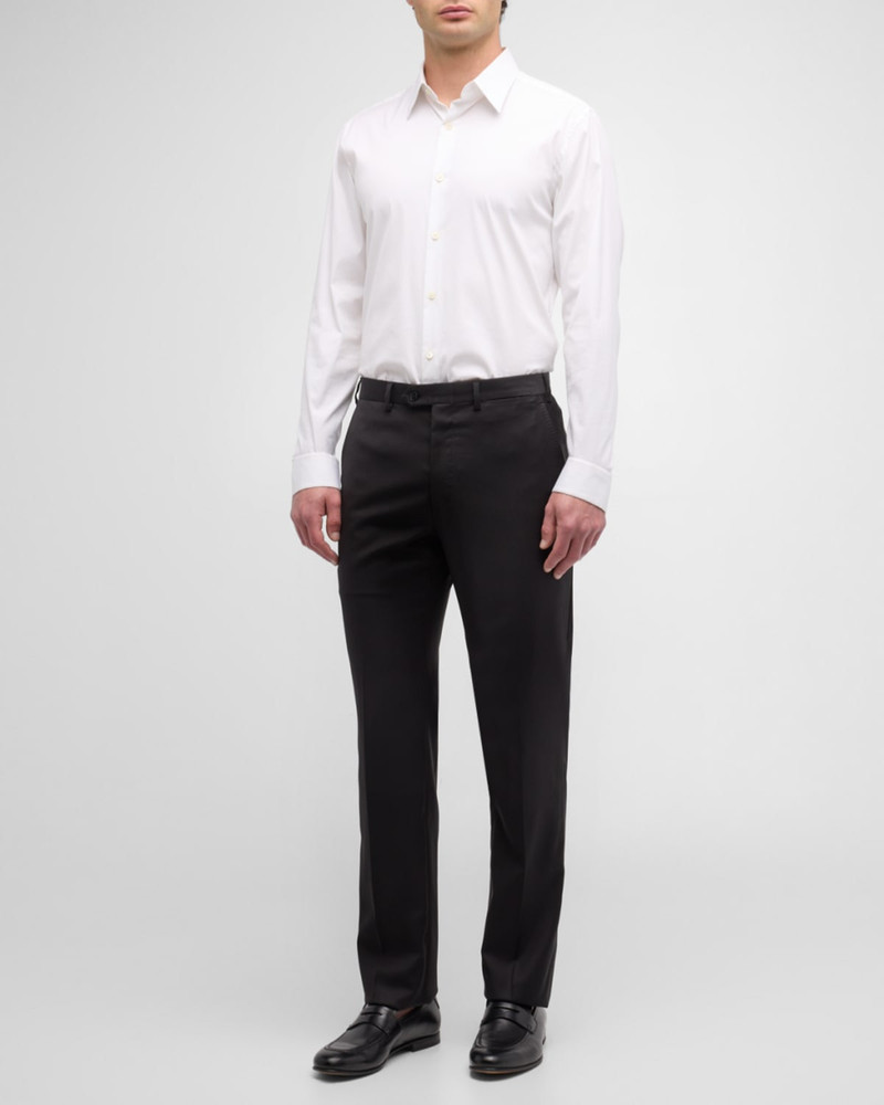 Brioni Men's Solid Wool Trousers outlook