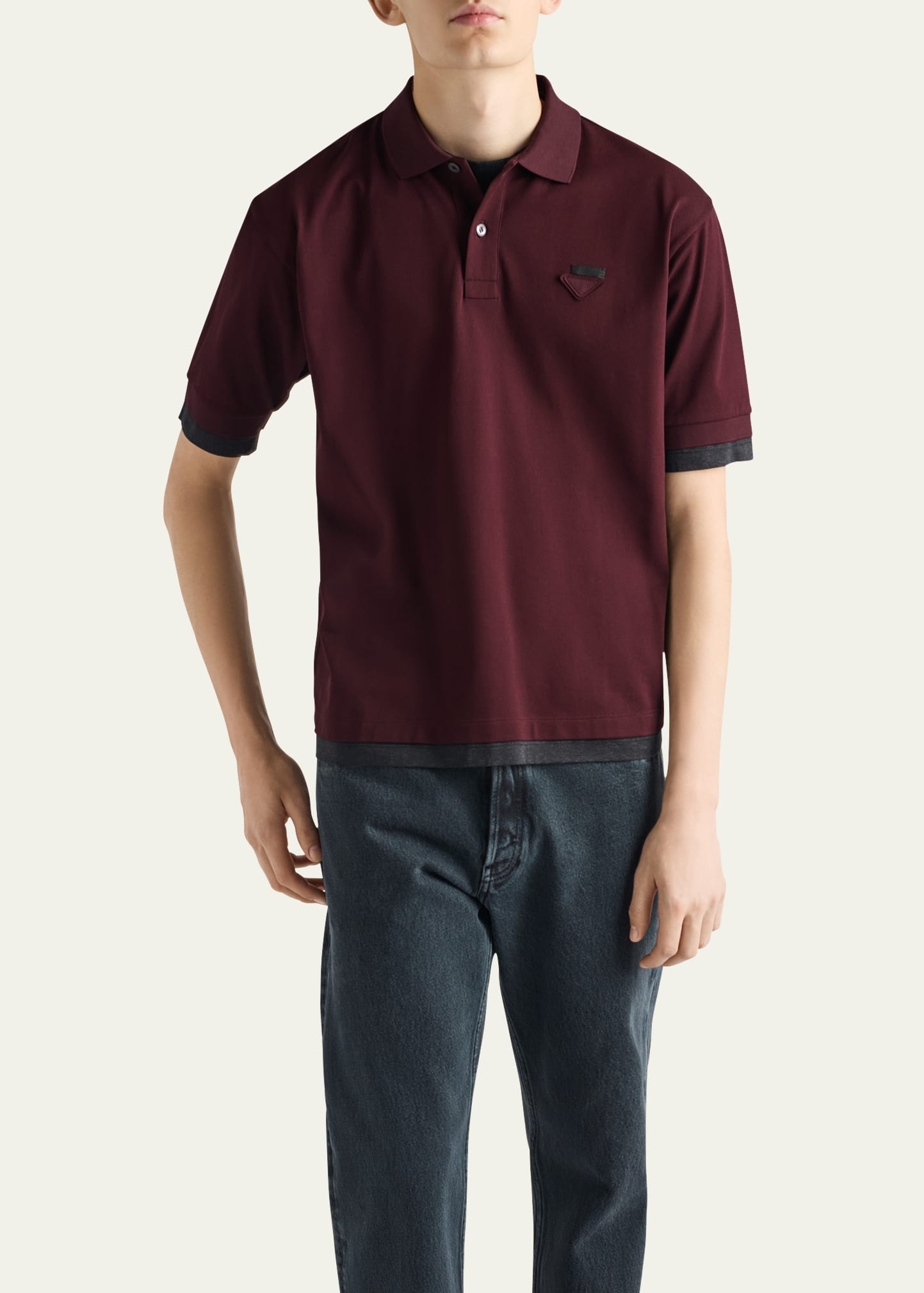 Men's Tipped Cotton Pique Polo Shirt - 4