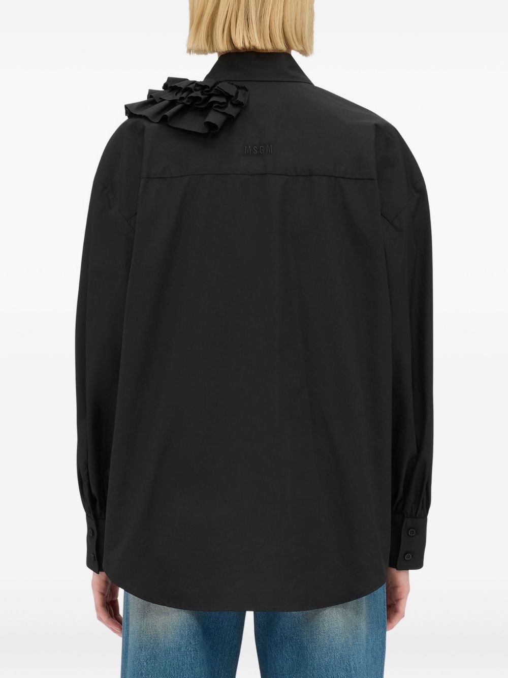 ruffled cotton shirt - 4