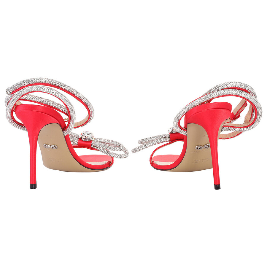Mach & Mach Double Bow Crystal Sandals - 4