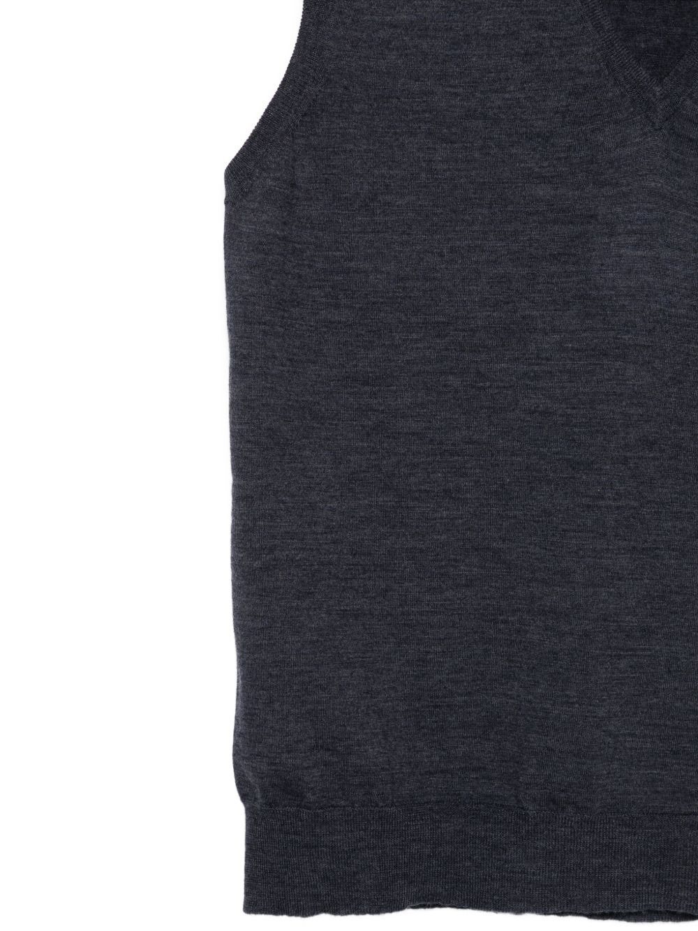 V-neck wool vest - 2