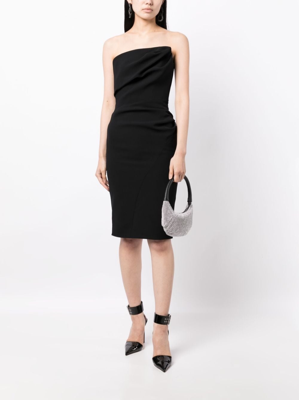 bandeau pencil dress - 2