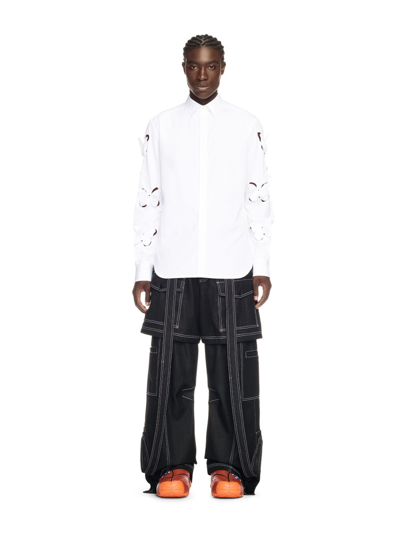 Off-White White Butterfly Popeline Shirt outlook