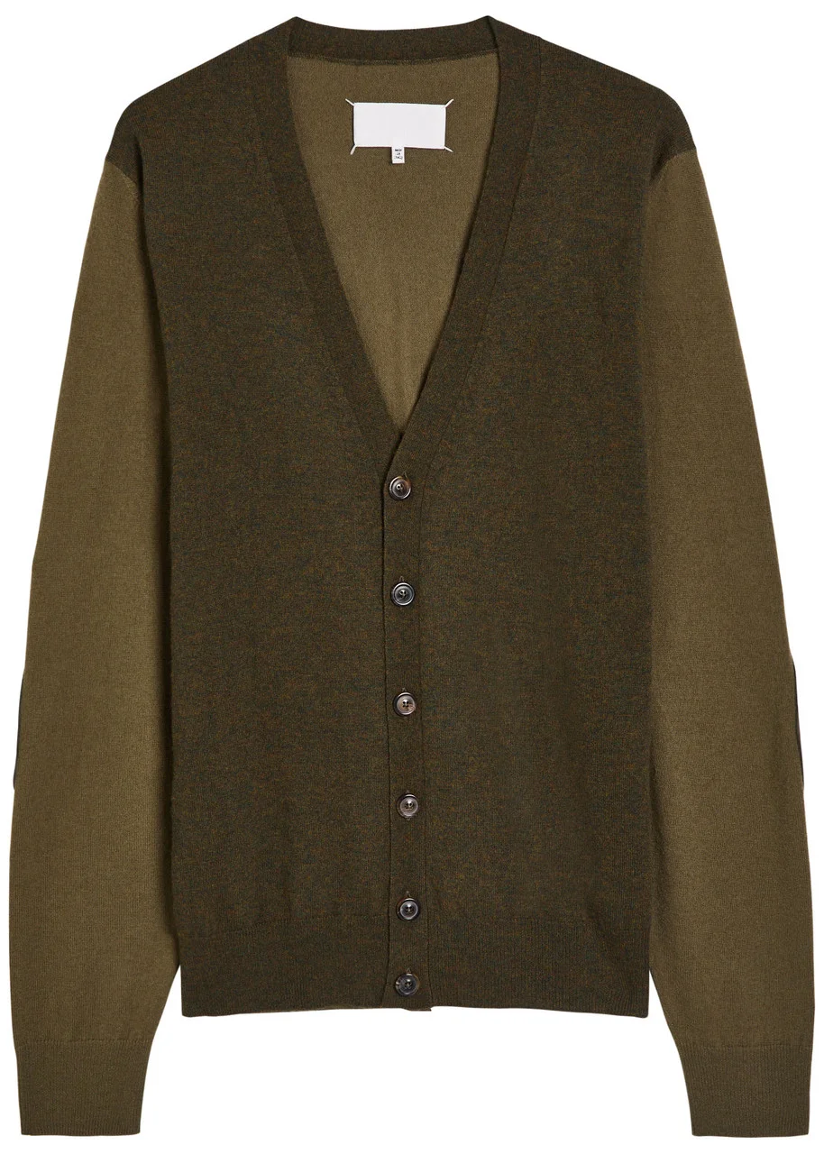 Maison Margiela Panelled Wool Cardigan - 1