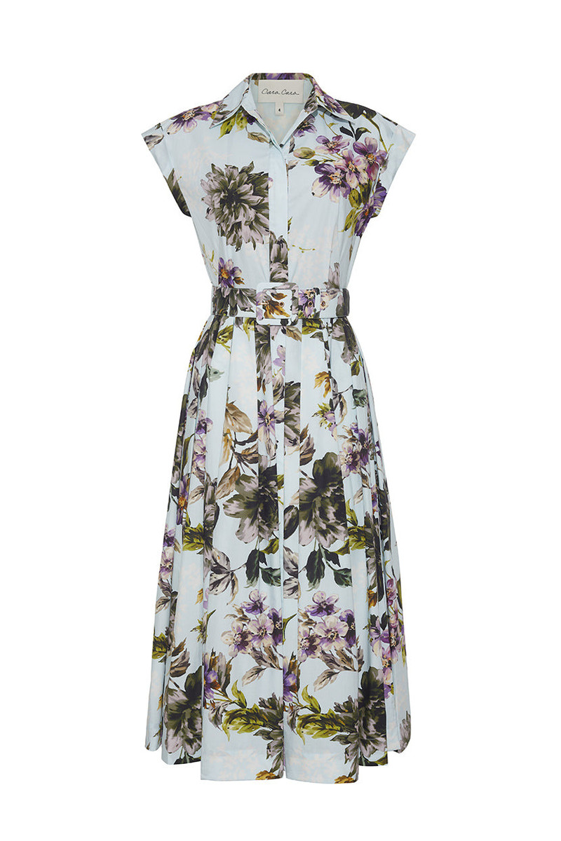 Octavia Dress Crisp, Belted, and Effortlessly Polished with a Flirtatious Edge 1
