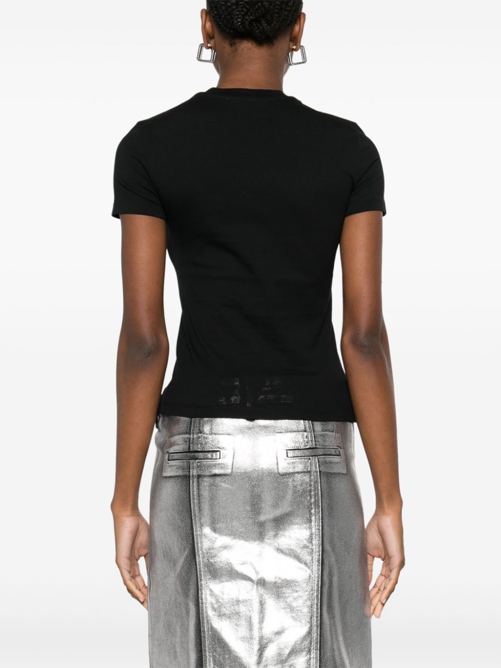 rhinestone-logo T-shirt - 4