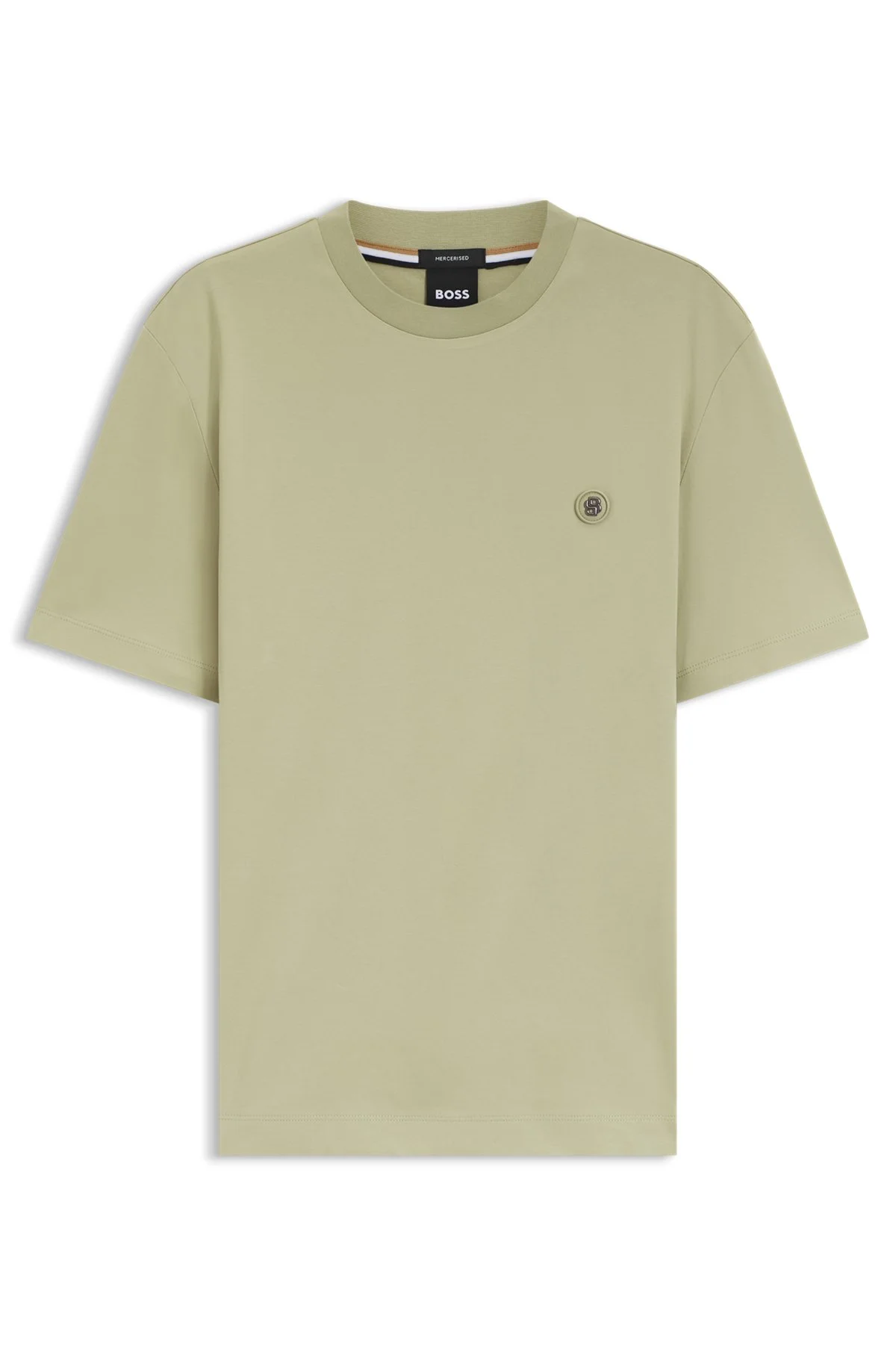 COTTON T-SHIRT WITH DOUBLE-B MONOGRAM BADGE - 1