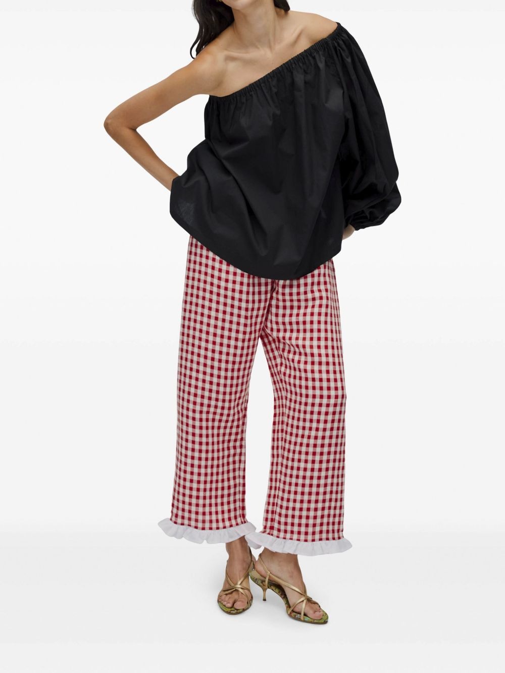 one-shoulder blouse - 2