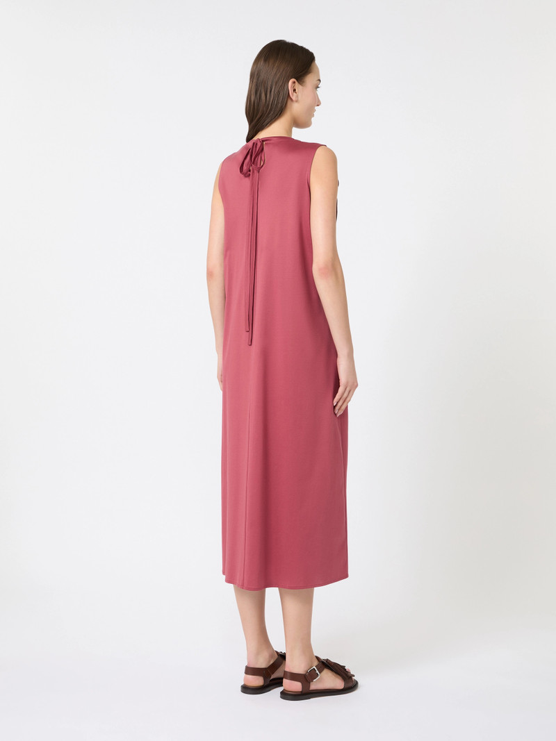 RICORDO Cotton jersey fluid dress - CHERRY 4