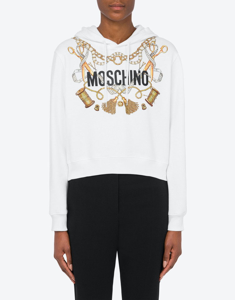 Moschino SARTORIAL PRINT HOODIE outlook