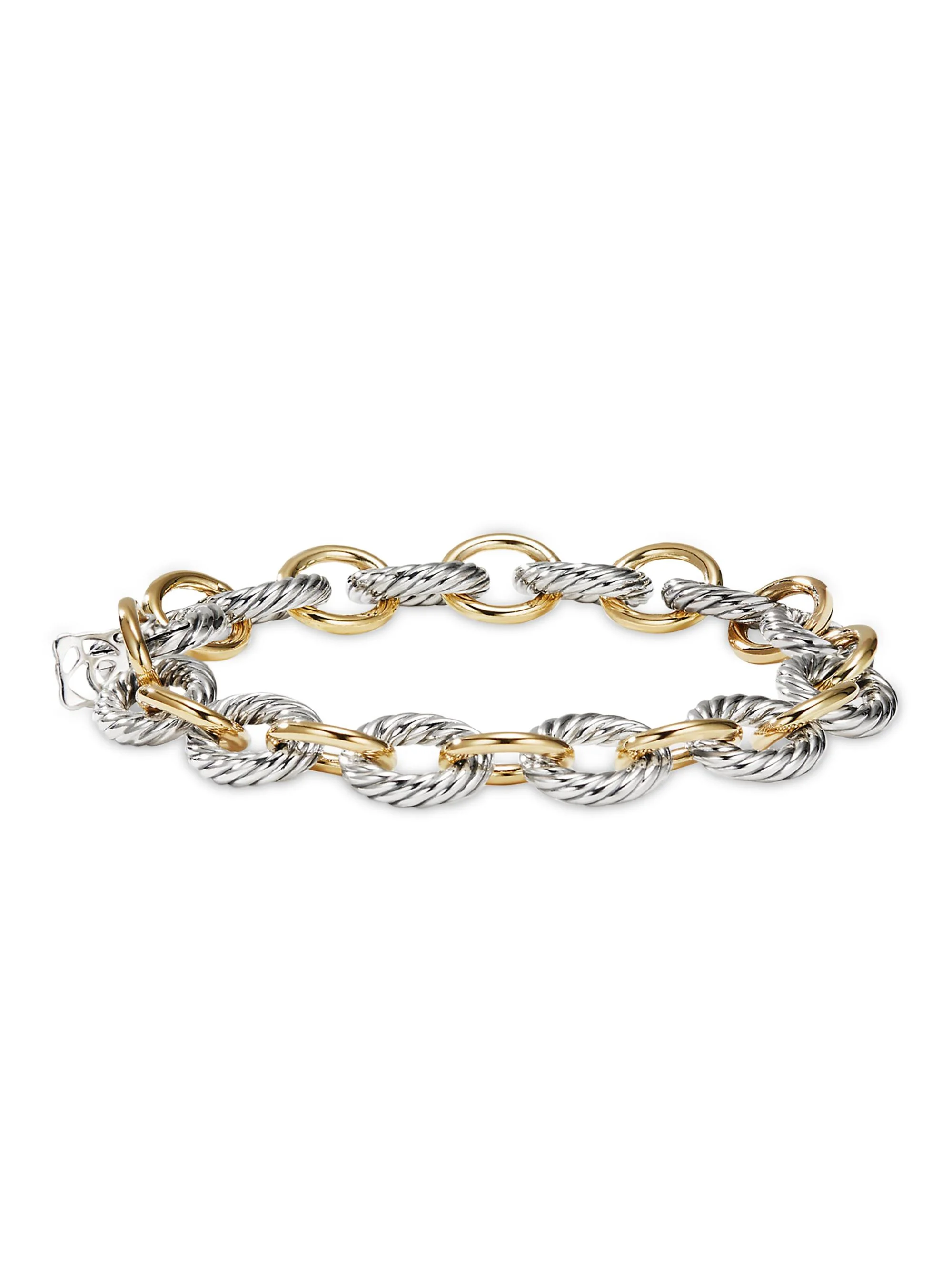Women's Oval Link Chain Bracelet in Sterling Silver - Silver - 1