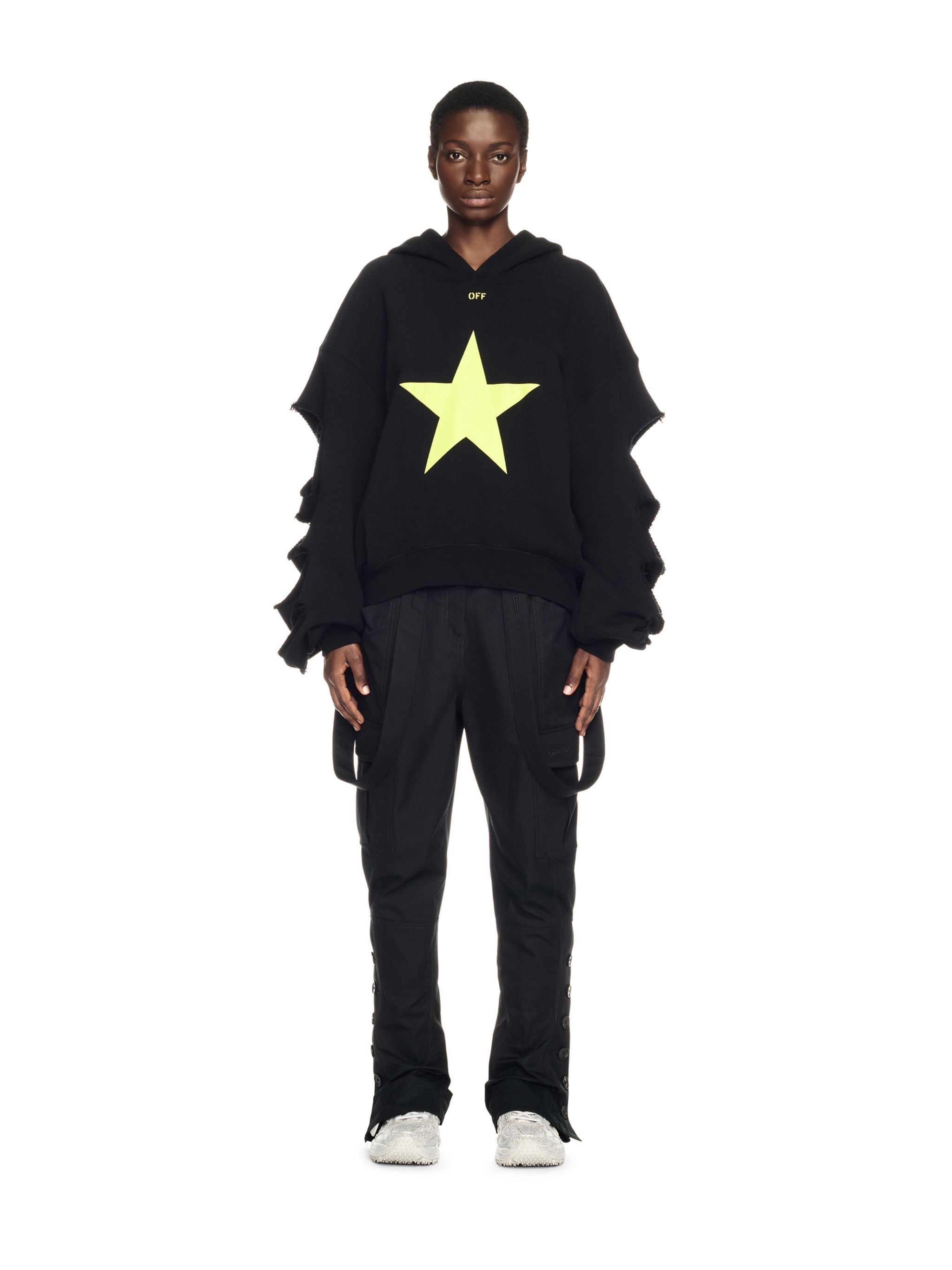 Black Star Undercut Hoodie - 2