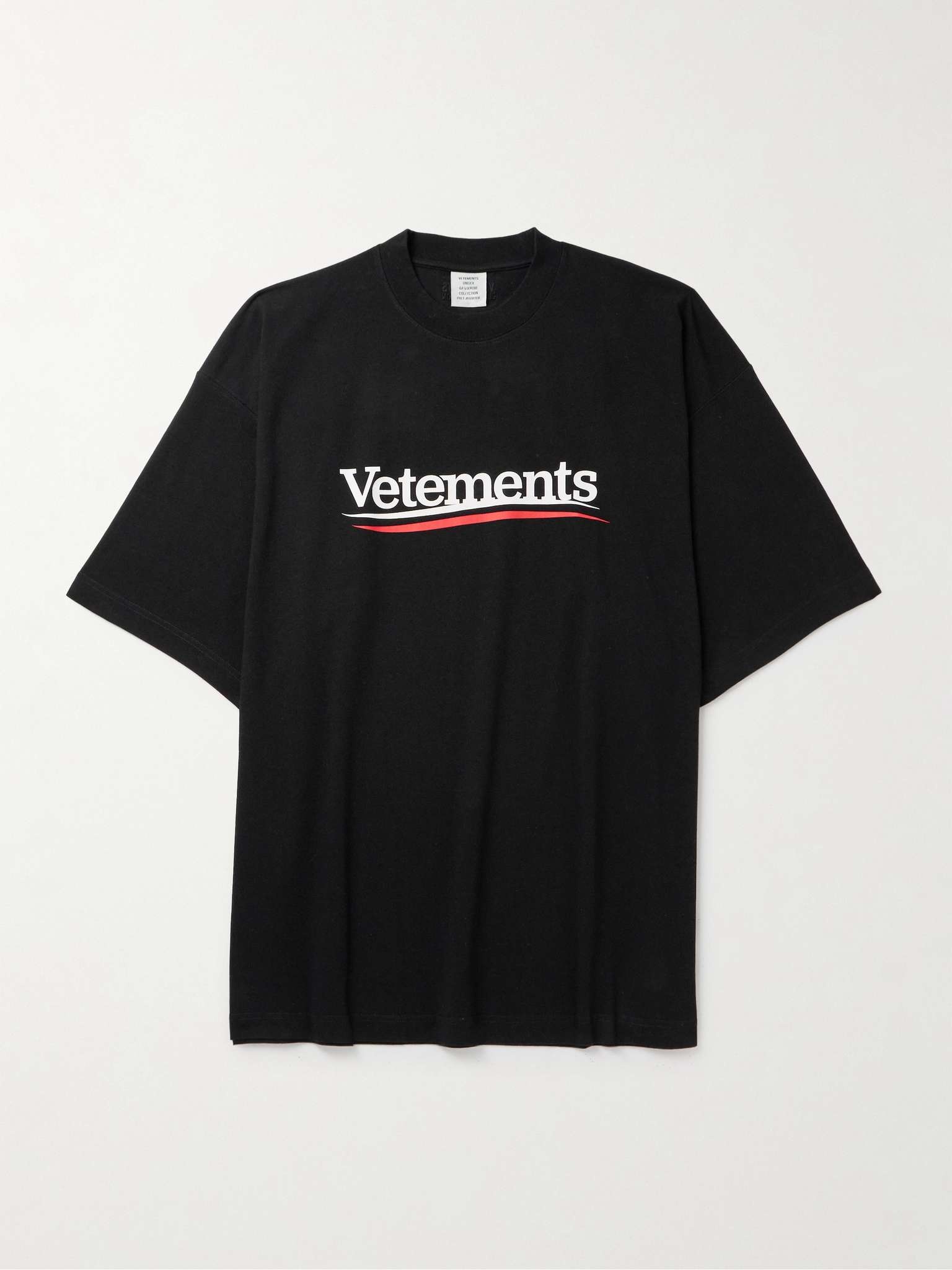 Oversized Logo-Print Cotton-Jersey T-Shirt - 1