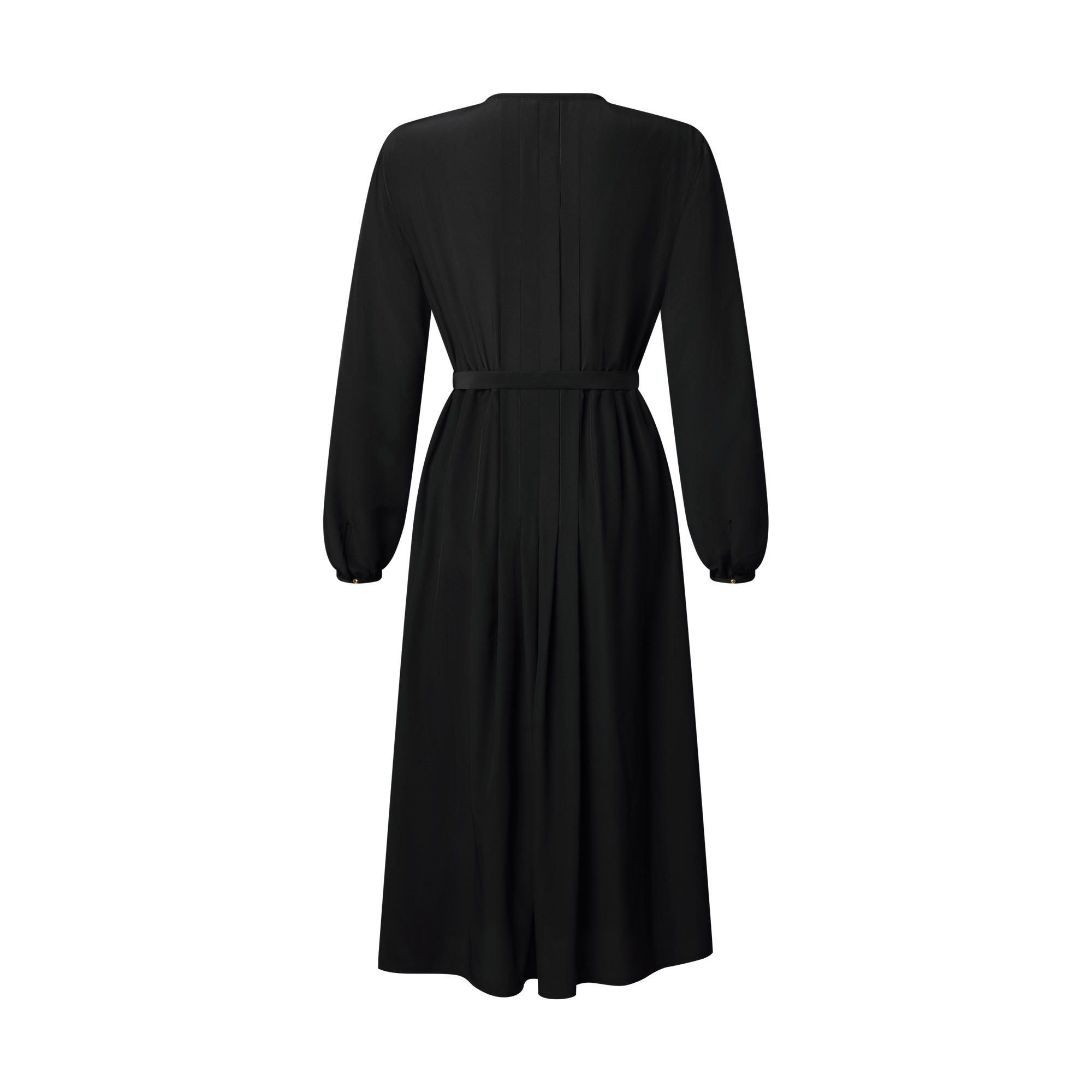 Monogram Accent Pleat Dress - 2