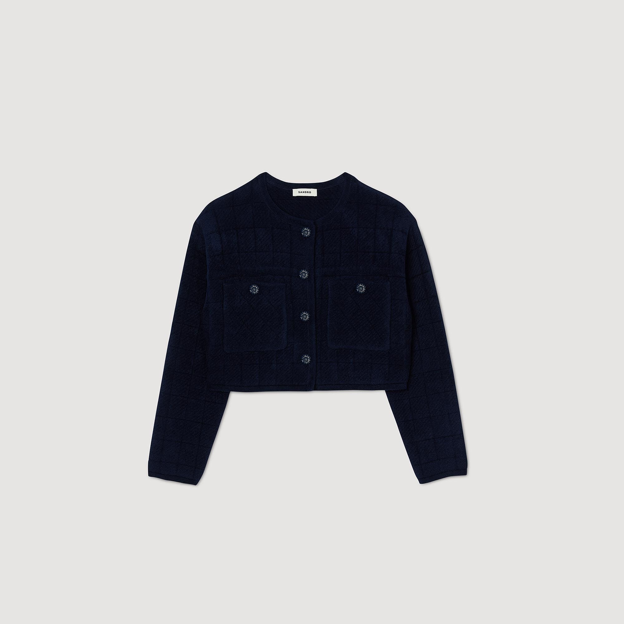 SHORT KNIT JACKET - 1