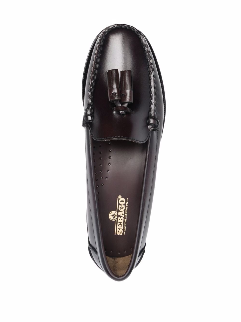 tassel-detail leather penny loafers - 4