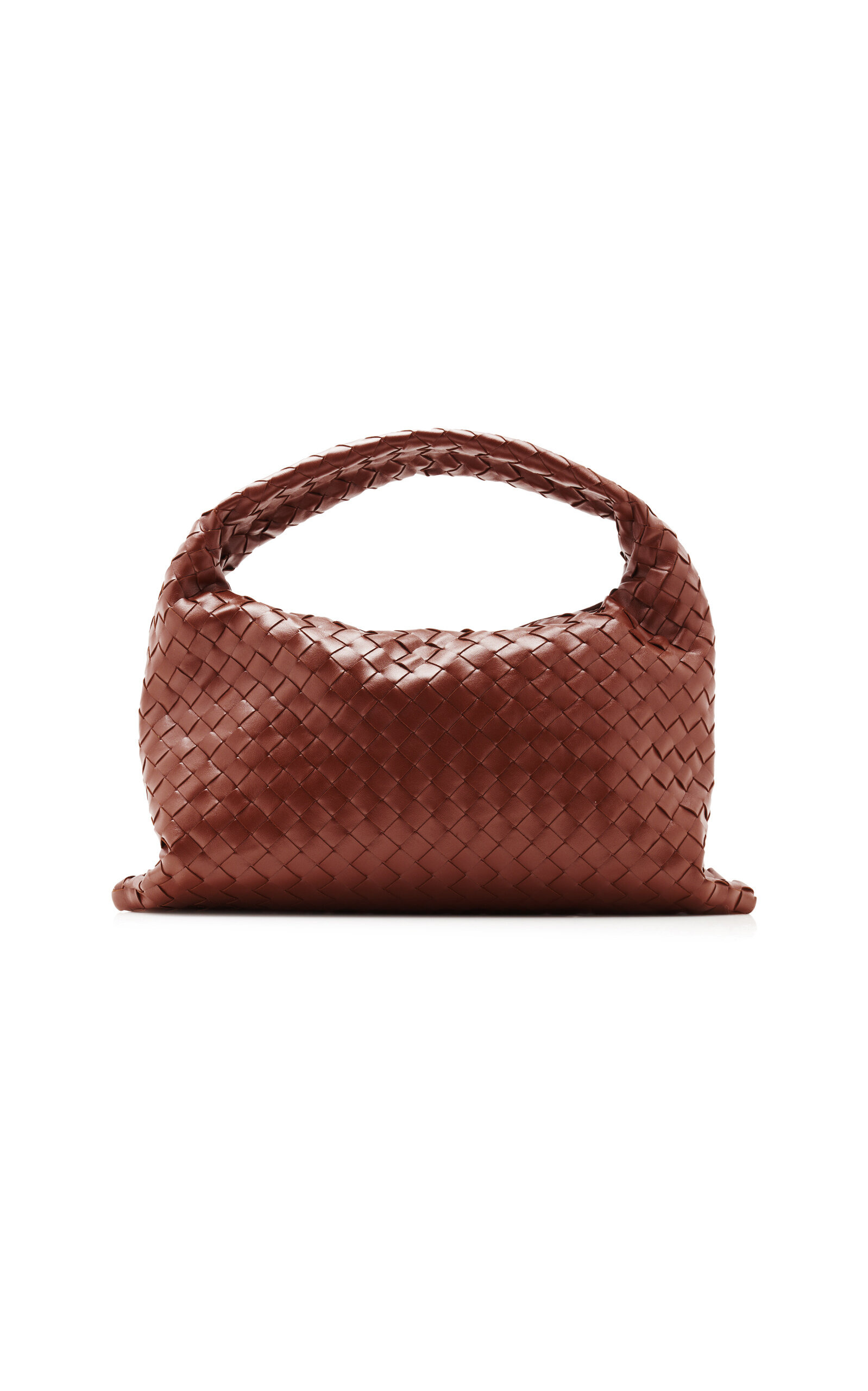 Small Hop Intrecciato Leather Bag brown - 4