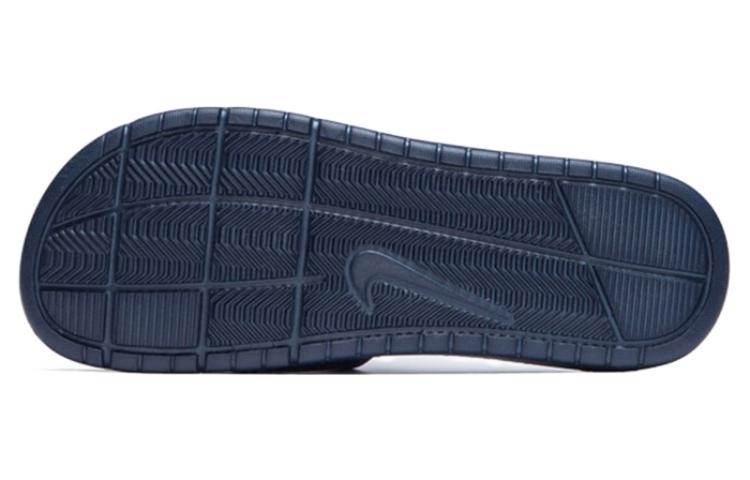 Nike Benassi Solarsoft Slide Sports Slippers Black Blue 431884-440 - 6
