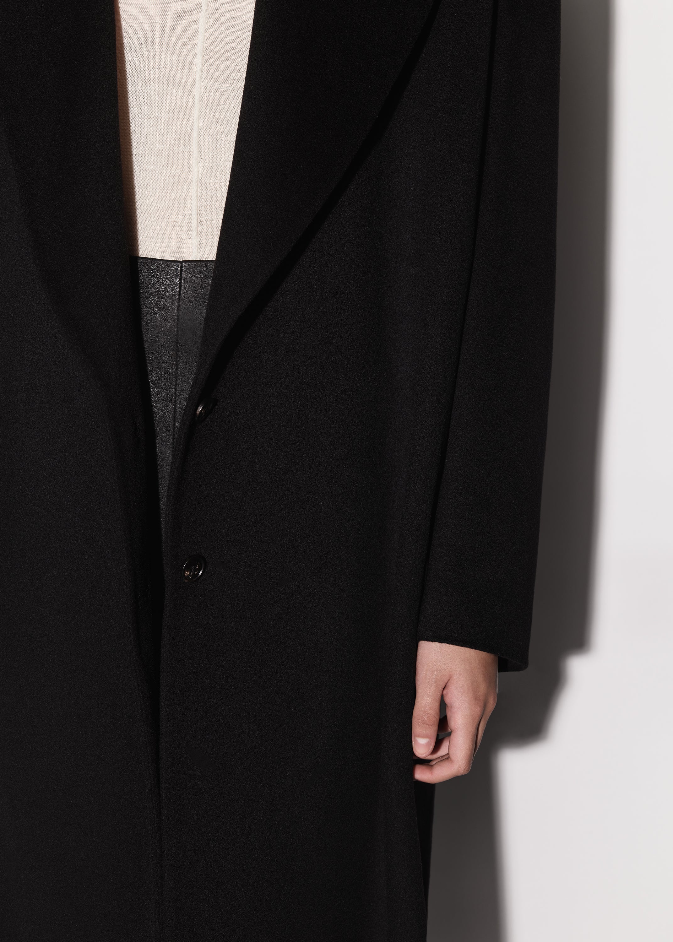 CASHMERE SINGLE BREASTED COAT - 7