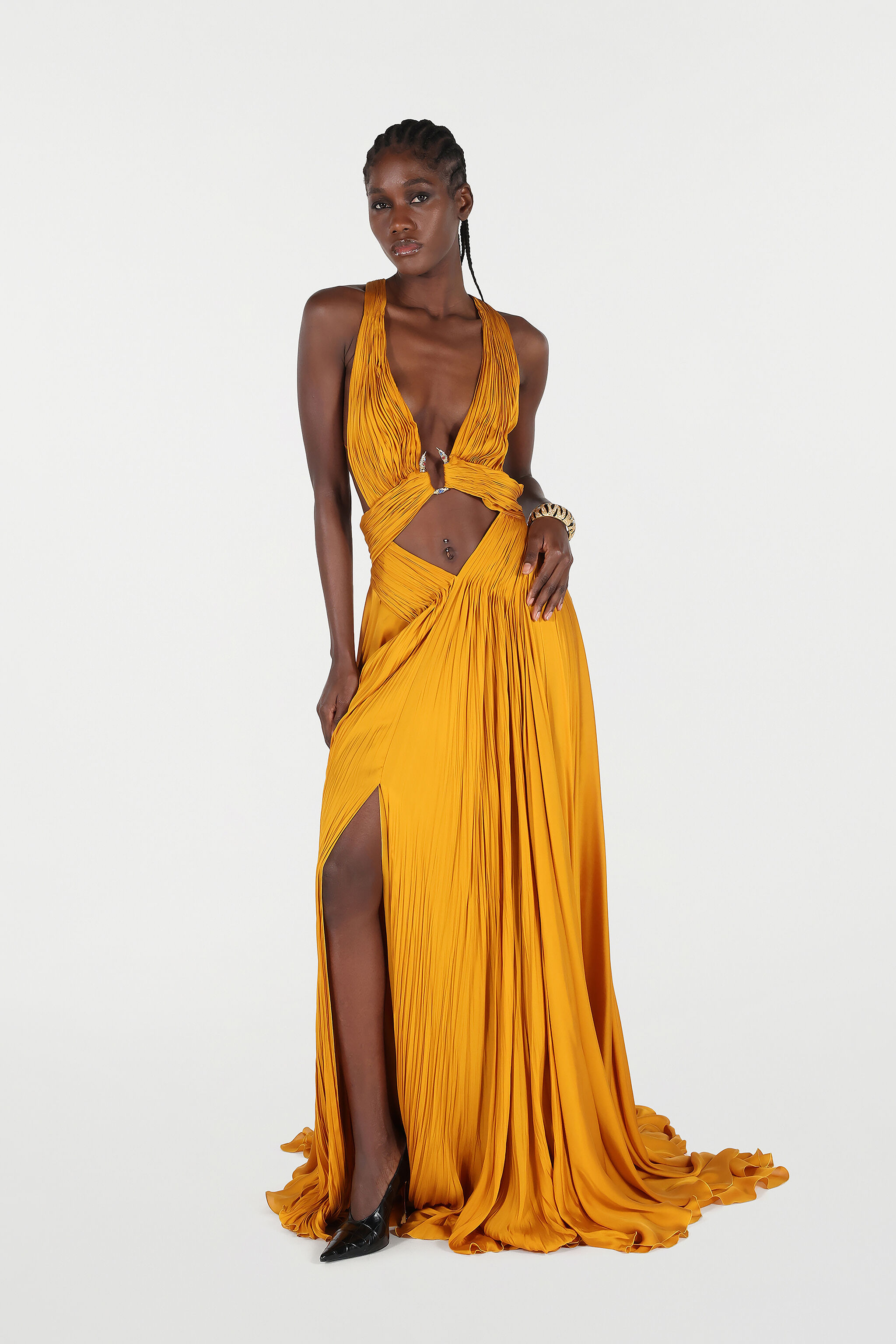 Extra-Long Pure Silk Dress - 2