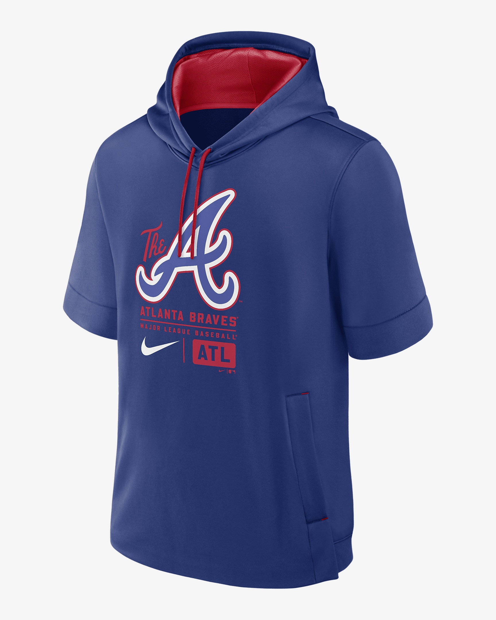 Atlanta Braves City Connect Nike Men's MLB Short-Sleeve Pullover Hoodie - 1