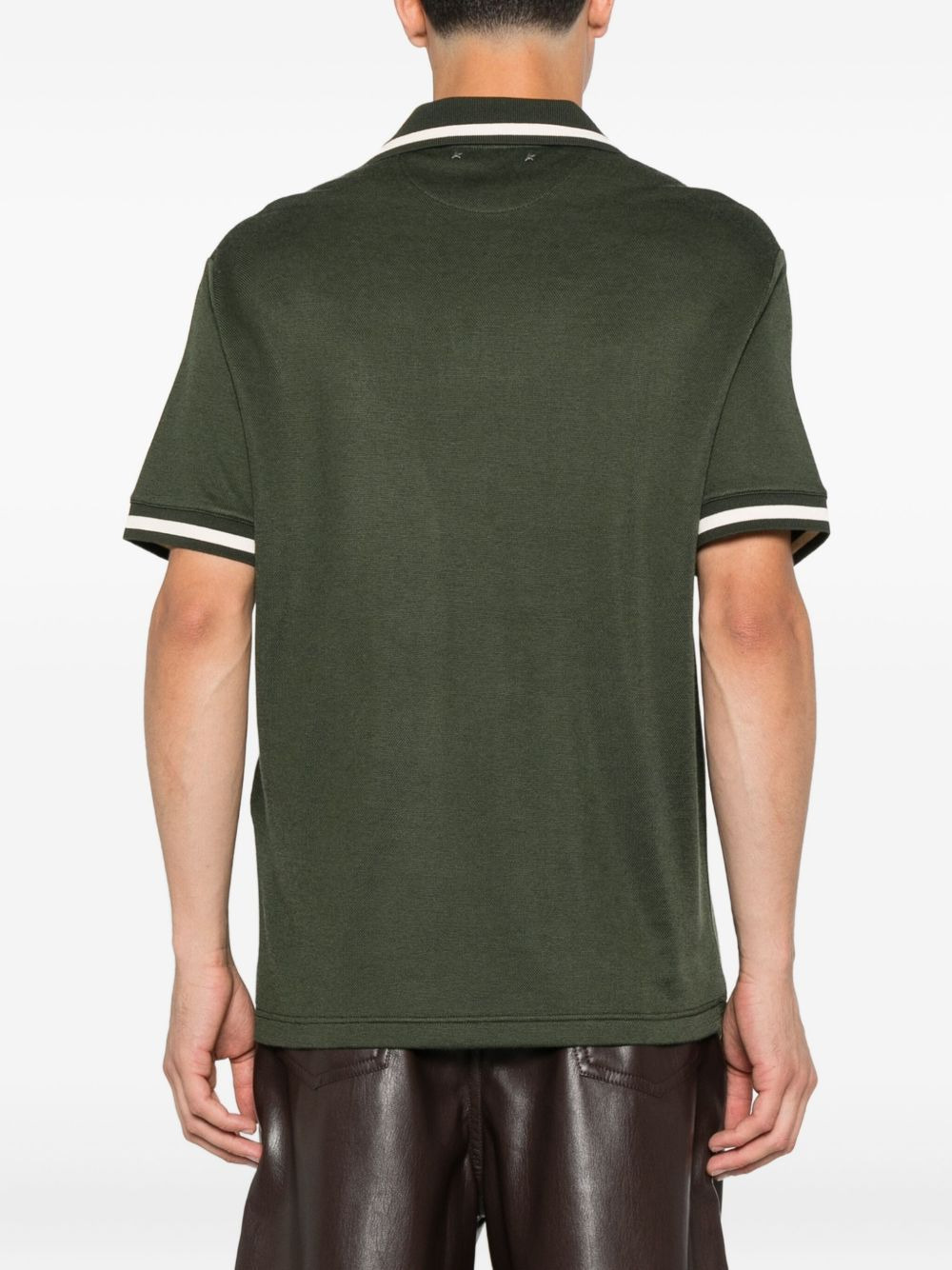 tipped-collar polo shirt - 3