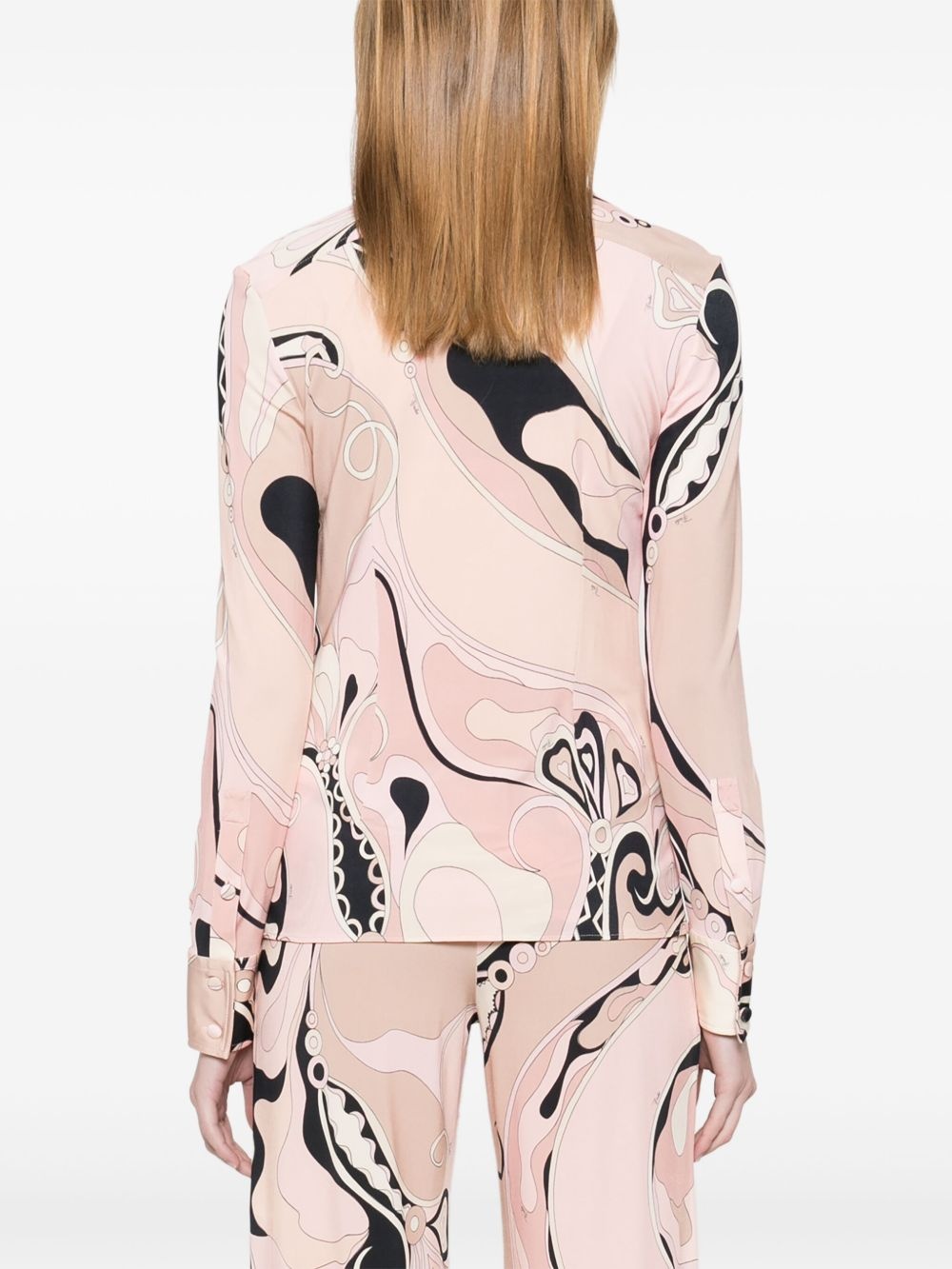 Orchidee-print shirt - 4