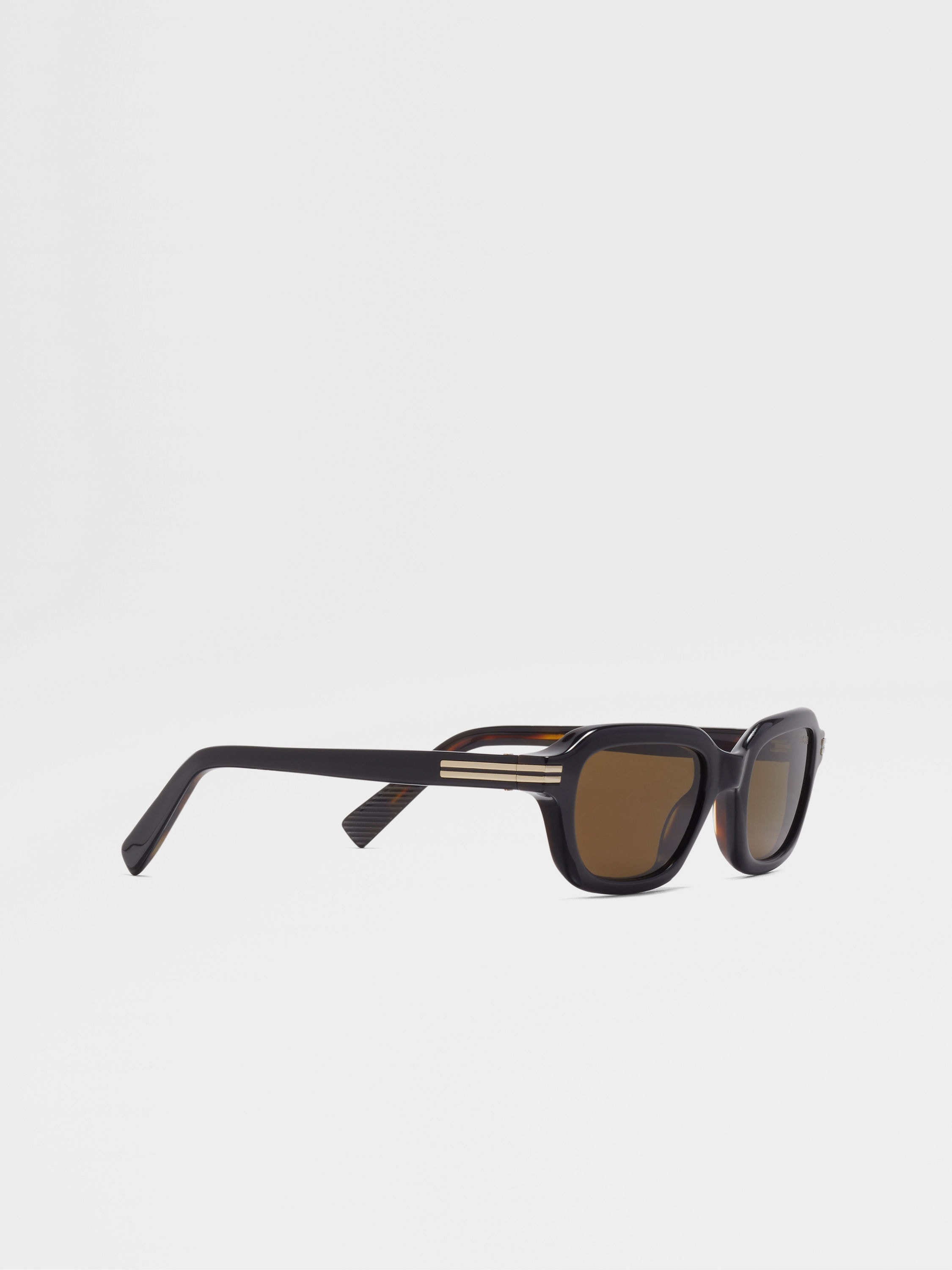 BLACK AND HAVANA ACETATE SUNGLASSES - 3