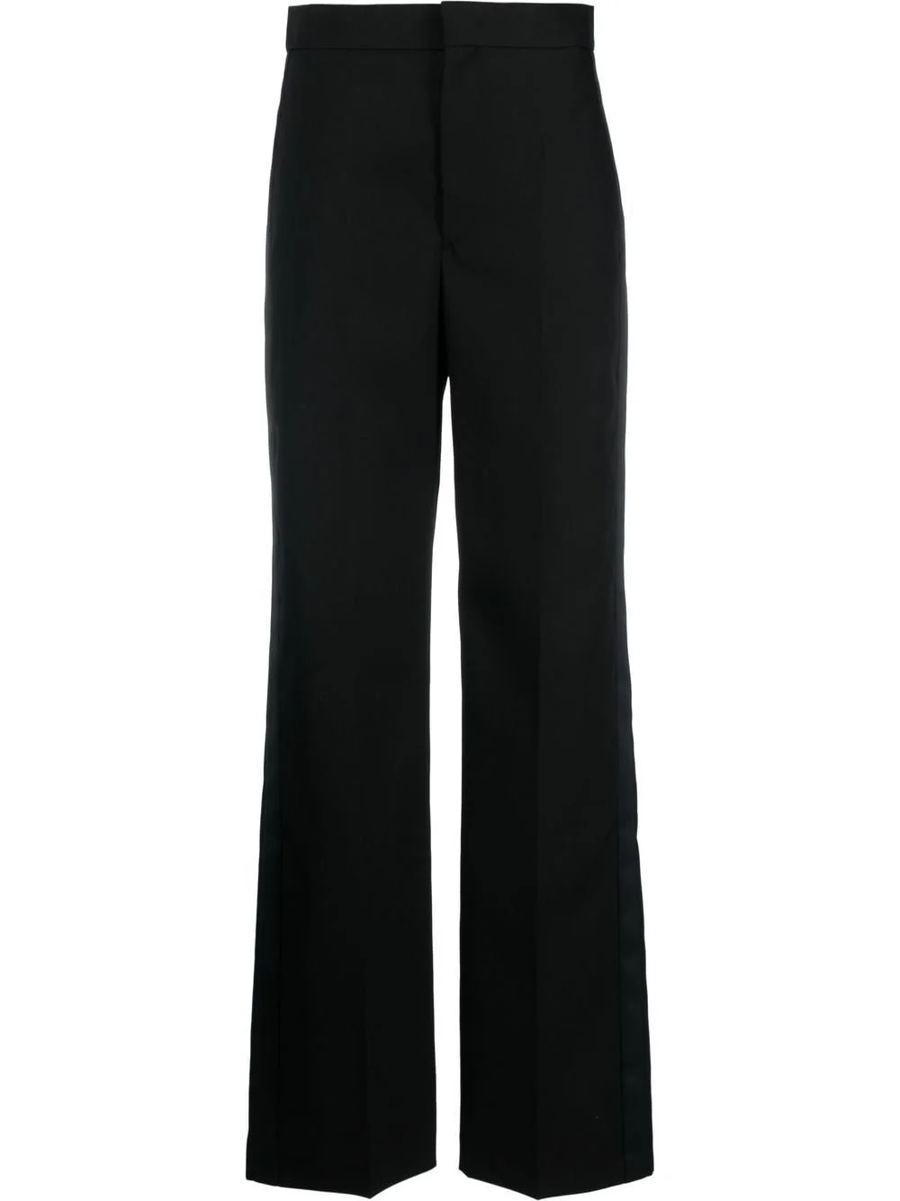 pressed-crease wide-leg trousers - 1